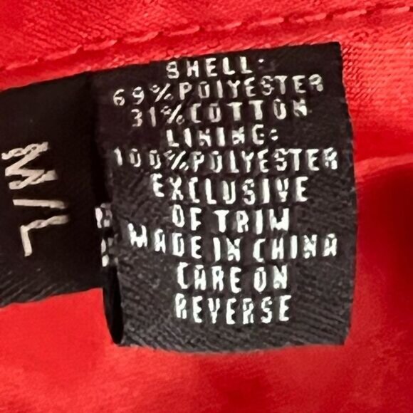 Authentic Coach Canvas Monogrammed Beige Orange Bucket Hat Womens M L Host Pick - Picture 6 of 6